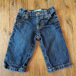4/20$ Old Navy Baby Blue Straight Jeans with Waistband size 0-3 months
